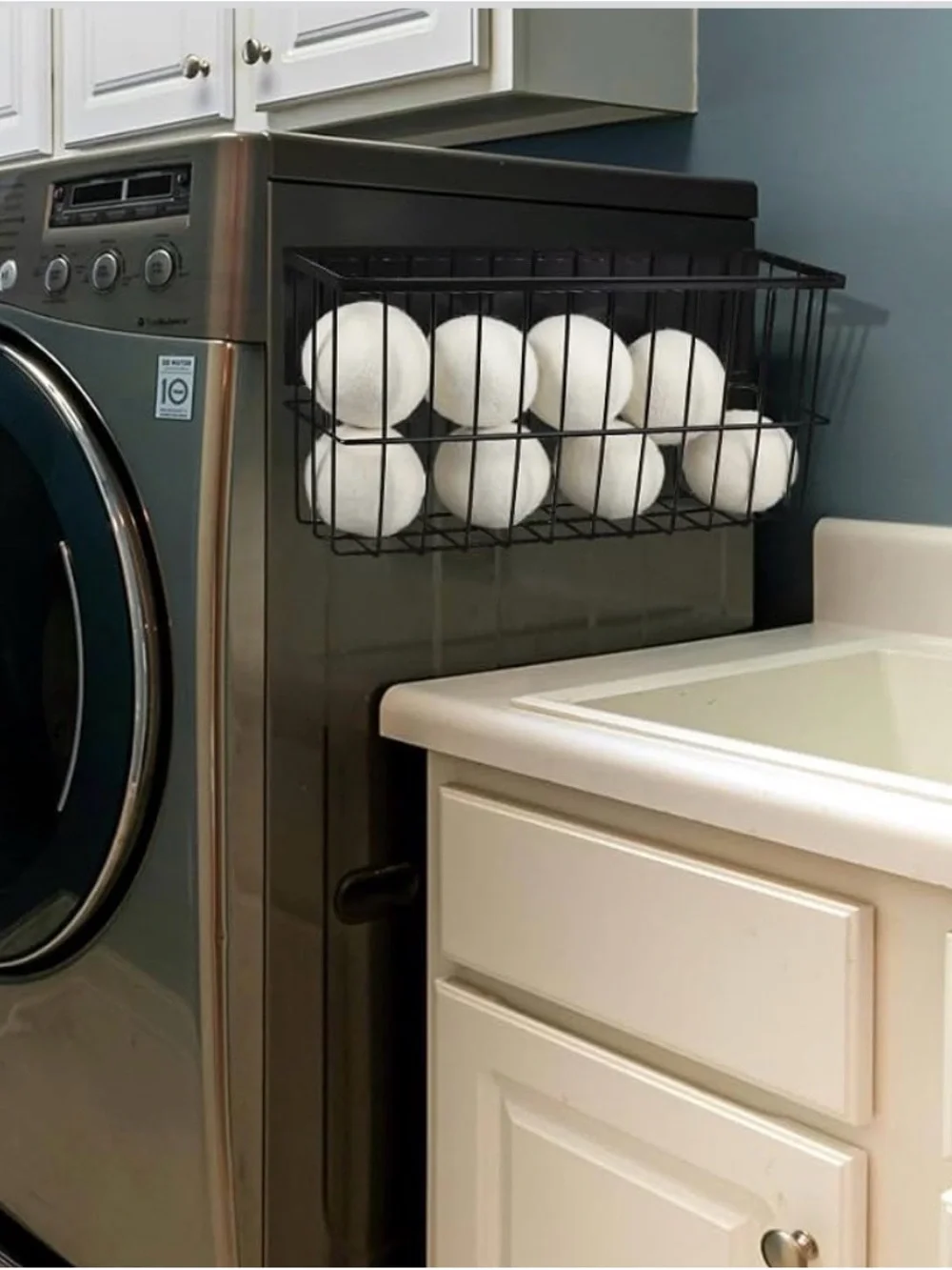 Extra Large Dryer Ball Organizer - Magnetic Storage Bin